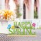 Metal Happy Spring Sign, Spring Decorations for Home, Office, Shelf, Mantel, Indoor, Spring Flower Decor, Spring Butterfly Table Top Party Decoration (Spring)